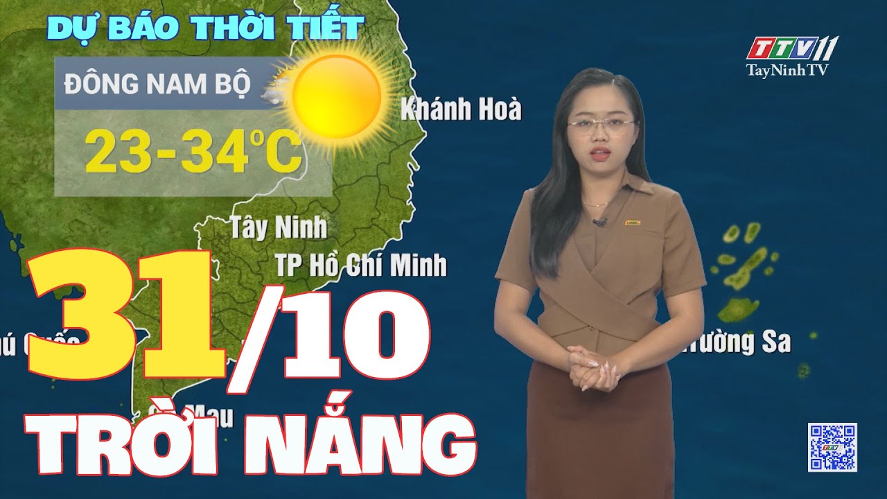 Bản tin thời tiết 31-10-2024 | TayNinhTVENT